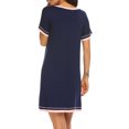 thumbnail image 3 of Robe de Nuit pour Femmes Pyjama en Coton - Femme Manches Courtes Col Rond Robe de Sommeil Chemise de Nuit Dames Été Ample et Décontractée Nuisette Pyjama, 3 of 5