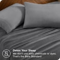 thumbnail image 3 of Bare Home Microplush Fleece Sheet Set - Ultra Soft - Deep Pocket - Twin XL, Gray, 3 of 7