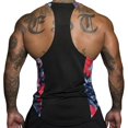 thumbnail image 5 of Mens Gym Vest Racerback Bodybuilding Muscle Stringer Plain Tops, 5 of 5