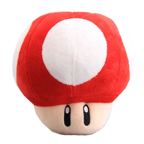 uiuoutoy Red Super Mushroom Stuffed Plush Toy 6''