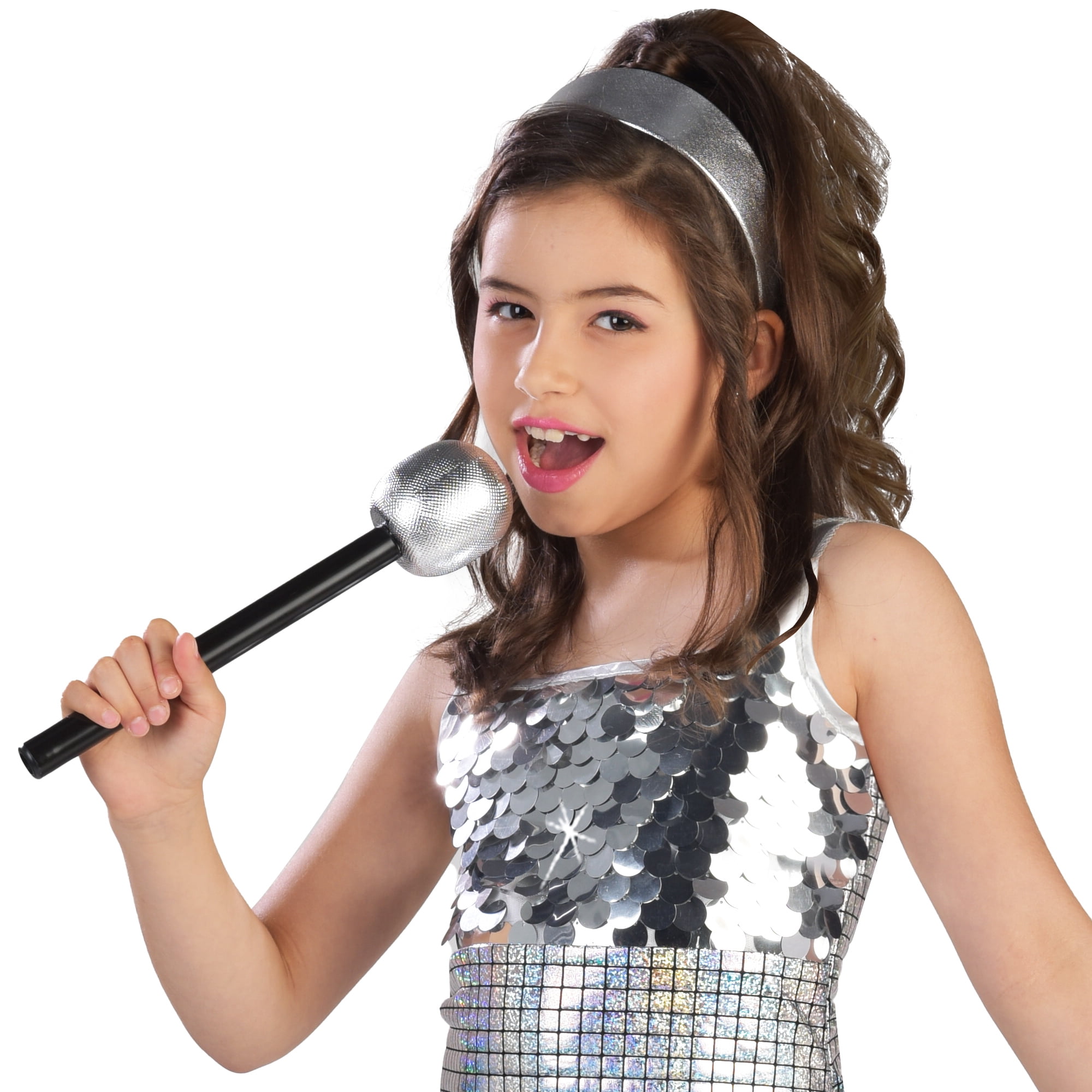 Costume d'Halloween pour fille, star pop, taille grand enfant