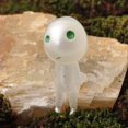 thumbnail image 3 of 10Pc Mini Figures Princess Mononoke Forest Spirit Kodama Glow In Dark Statue, 3 of 6