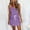 Purple, variant on drppepioner Summer Dress Women Casual Summer Fashion Waist Pocket Camis Sleeveless V-Neck Dress