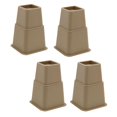 thumbnail image 1 of Abbracc 8 Pcs Sangles de Lit Robustes Meubles Élévateurs de Lit Hauteur Réglable 3/5/8 Pouces Brun, 1 of 9