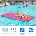 thumbnail image 4 of HOMCOM 12x6ft Floating Mat Floating Lily Pad Water Carpet Float Aqua Mat Water Recreation and Relaxing in Lake, River, Beach, Swimming Pool, Pink, 4 of 9