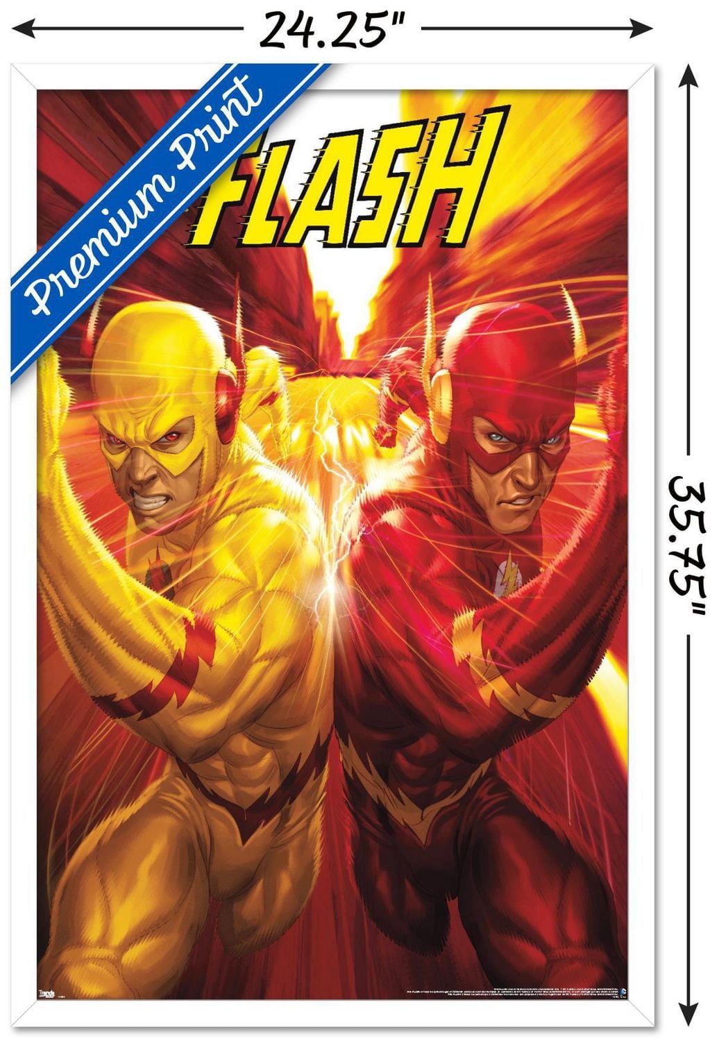 DC Comics - The Flash and The Reverse Flash - Race Wall Poster, 22.375" x 34"