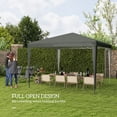 thumbnail image 4 of Outsunny Party Tent, Portable Gazebo Canopy Event Shelter Grey, 4 of 10