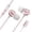 Rose, variante sur Daisyyozoid Vente en Gros Type-C USB-C Écouteurs Intra-Auriculaires Casque Casque Écouteurs avec Micro à Commande Filaire