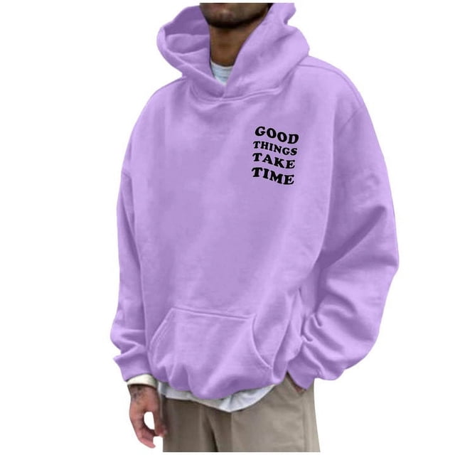 Mens Autumn and Winter Hoodie Blanket Fashion Casual Long Sleeved Work Hoodies for Men Hooded Sports Sweater
