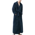 thumbnail image 5 of AherBiu Womens Robes Fleece Warm Party Bathrobe Soft Plush Long Winter Belted Robe with Pockets, 5 of 5