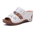 thumbnail image 2 of CEHVOM Summer New Style Thick-soled Slope With Embroidered Hollow With Roman Slippers, 2 of 6