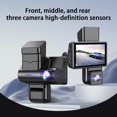 thumbnail image 3 of RKSTN (Inside The Car + Behind The Car + in Front of The Car) 3-Inch Driving Recorder with Three High-Definition 1080P WiFi Infrared Night Vision Ultra-Wide-Angle Three-Lens Car Recorder S9 A, 3 of 8
