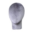 thumbnail image 4 of Mannequin Tête de Mannequin Perruques Modèle Tête de Mannequin pour Lunettes Chapeaux Présentoir Gris, 4 of 9