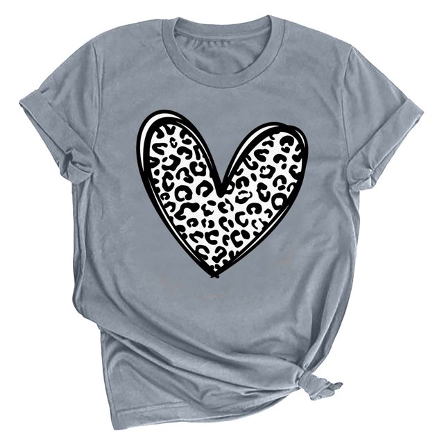 Birdeem Women Printing Short Sleeve Top Short Sleeve Round Neck Top Shirt