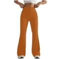 thumbnail image 1 of Timegard Workout Legging for Women High Waist Slim Fitting Bell Bottom Basic Yoga Trousers Solid Color, 1 of 4