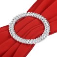 thumbnail image 4 of Unique Bargains 14'x5' Stretch Chair Sashes Bows Chair Bands Sashes with Buckle Slider Red 25 Pack, 4 of 5