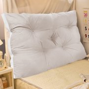 Soft Bedside Cushion for Bed Back Support, Tatami Style Bedroom Pillow, Versatile Sofa Cushion, Comfortable & Stylish, 60x50cm
