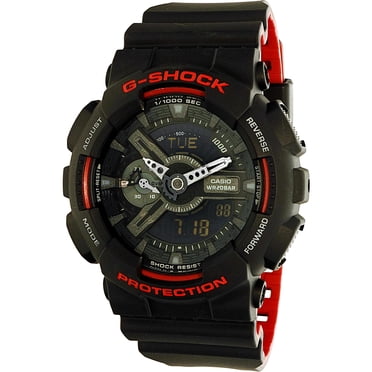 Casio Montre de Sport à Quartz en Caoutchouc Noir pour Homme G-Shock GA110HR-1A