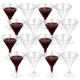 thumbnail image 2 of 72X Verres en Plastique, Verres à Vin Transparents Réutilisables Gobelets de Fête Gobelets à Dessert pour Champagne Dessert, 2 of 7