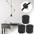 thumbnail image 3 of Desk Cable Anchors, Strong Adhesive Cable Clips, Durable Plastic Material, Multi-Purpose Cord Organizer, for Home Office, Wall Mount Storage, Office Cable Management, Cord Ties, Black Hzhnb, 3 of 5