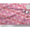 thumbnail image 2 of Soimoi Georgette Viscose Fabric Aztec Geometric Print Fabric by The Yard 42 Inch Wide, 2 of 3