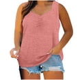 thumbnail image 1 of Birdeem Camisole pour Femmes Mode pour Femmes Couleur Unie Sans Manches à Col en V Camisole, 1 of 12