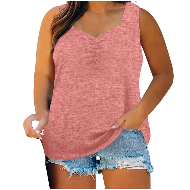 Birdeem Camisole pour Femmes Mode pour Femmes Couleur Unie Sans Manches à Col en V Camisole