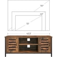 thumbnail image 4 of HOME TV Stand for 50 Inches Televisions, TV Bench Entertainment Center, 43.3"L x 15.7"W x 19.7"H, Rustic Brown4, 4 of 6
