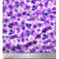 thumbnail image 1 of Soimoi Purple Poly Georgette Fabric Floral Printed Craft Fabric by The Yard 52 Inch Wide, 1 of 3