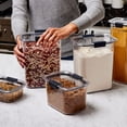 thumbnail image 4 of Rubbermaid Brilliance Pantry Set, Clear, Airtight Food & Pantry Storage Containers, 7 Pack + 2 Scoops, 4 of 7