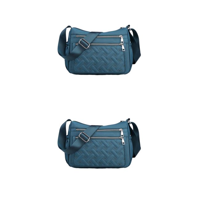 Youkk Stay Organized With Multipurpose Messenger Bag Large Capacity Crossbody Bag blue 2Set