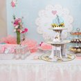 thumbnail image 3 of 1 Set Cupcake Stand Stable Base DIY Installation Thicken Paper Architectural/Animal Tower Stand Display Food Grade 3-Tier Disposable Birthday Cake Stand Party Supplies, 3 of 10
