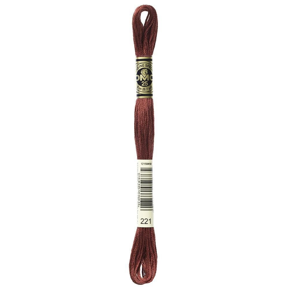 DMC coton 6 brins fil à broder, 8 m (8.7 yd), rouge