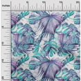 thumbnail image 2 of oneOone Polyester Spandex Turquoise Green Fabric Leaves Craft Projects Decor Fabric Printed By The Yard 56 Inch Wide, 2 of 5