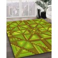 thumbnail image 3 of Ahgly Tapis Rond Lavable en Machine Intérieur Transitionnel Vert Pistache, 3 Pieds Rond, 3 of 7