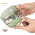 thumbnail image 1 of Manual Food Chopper ，Garlic Chopper Mini Fits For Chopping Vegetables,Fruits,Garlic,Onions,Nuts,Pepper,Ginger,Salad Manual Food Manual Food Processor With Spoon & Brush, Bpa Free, Dishwasher Safe, 1 of 6