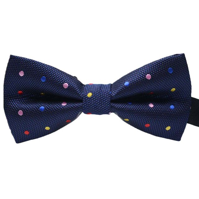 Men Colorful Pattern Formal Necktie formal bowtie Men Adult Male Business Meeting Wedding Polyester Yarn Bowtie