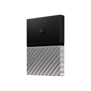 WD My Passport Ultra WDBFKT0020BGY - Hard drive - encrypted - 2 TB - external (portable) - USB 3.0 - 256-bit AES - gray-black