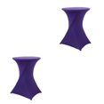 thumbnail image 1 of ZheElen Easy Care Stretch Round Tablecloth Versatile And Environmentally Friendly purple 2Set, 1 of 6