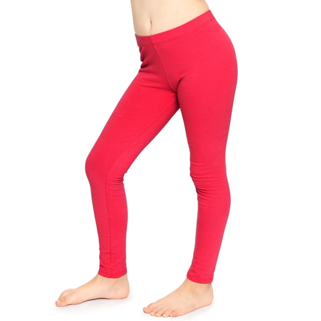 Stretch Is Comfort Girl's Cotton Leggings | Child Size 4 -14