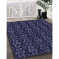 thumbnail image 3 of Ahgly Company Machine Washable Indoor Square Transitional Deep Periwinkle Purple Area Rugs, 5' Square, 3 of 7