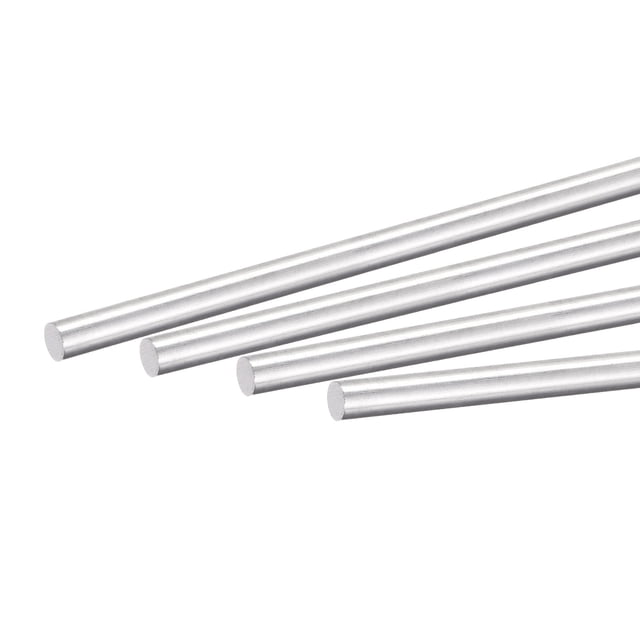 Unique Bargains Aluminum Solid Round Rod 5mm Diameter 300mmLength Lathe Bar Stock 4pack