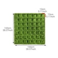 thumbnail image 1 of Birdeem Pockets Garden Vertical Planter Wall Mount Living Growing Bag Pouch, 1 of 1