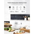 thumbnail image 2 of CUCKOO CRP-MHTR0309F 3-Cup (Uncooked) / 6-Cup (Cooked) Induction Heating Twin Pressure Rice Cooker & Warmer with Nonstick Inner Pot, 15 Menu Modes, 3 Voice Guide, Auto Clean (White), 2 of 7