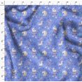 thumbnail image 4 of Soimoi Blue Poly Georgette Fabric Unicorn & Rainbow Nature Print Fabric by the Yard 52 Inch Wide, 4 of 5