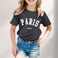 thumbnail image 2 of Chemises de Sport pour Filles 4t Chemise Garçon et Fille Mode Décontractée Imprimé Col Rond Manches Courtes T-Shirt Haut, 2 of 4
