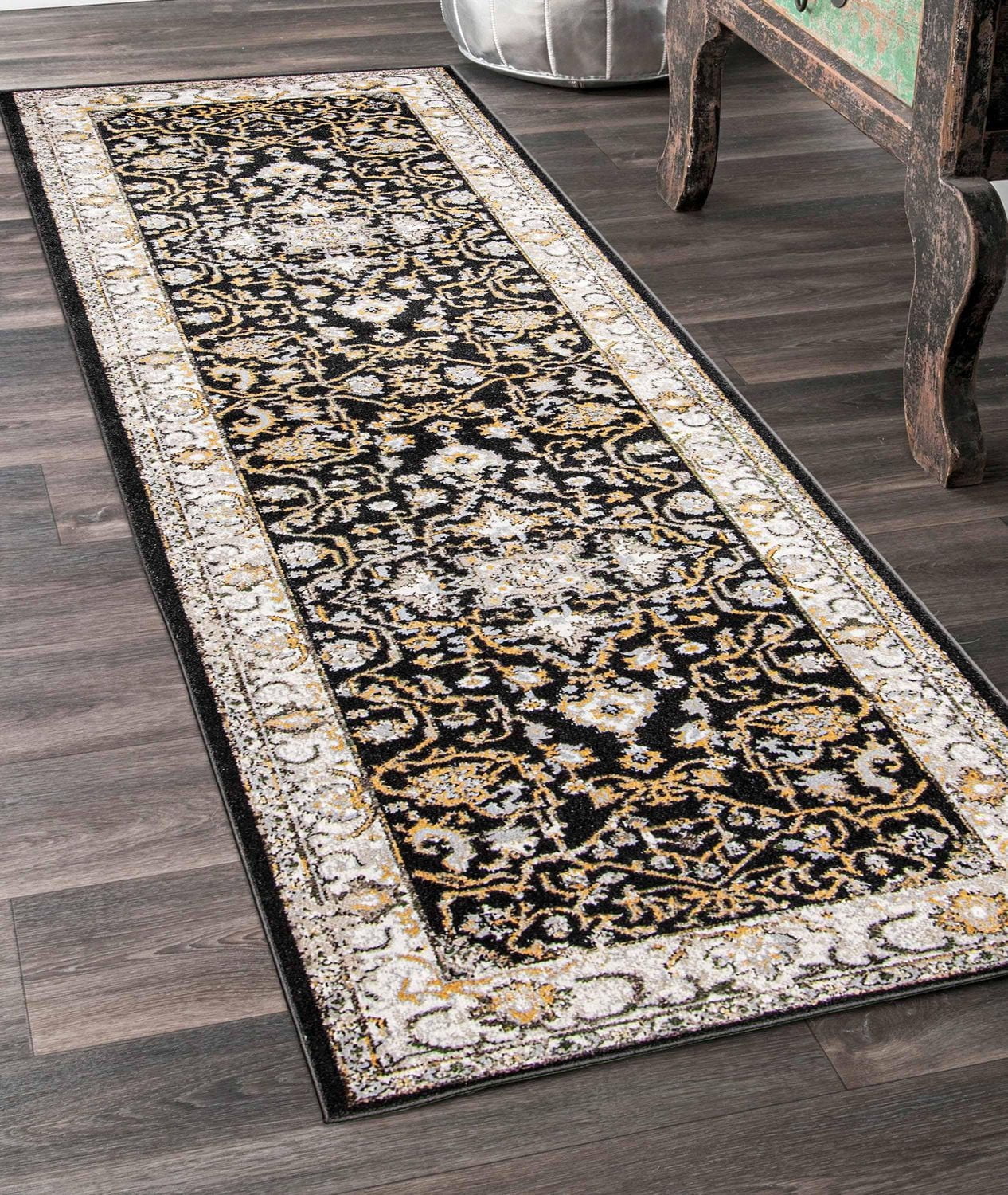 ECARPET Washable Oriental Area Rug & Runner for Kitchen, Bedside, Living Room, Bedroom