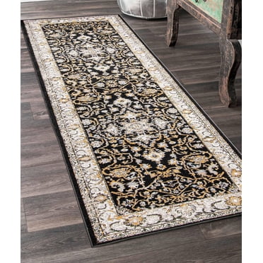 Tapis Lavable ECARPET Oriental pour Chambre, Salon, Chambre d'Enfant, Couloir