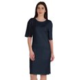 thumbnail image 1 of Inkmeso Robe T-Shirt pour Femmes à Manches au Coude, Coupe Régulière, avec Poches avant, 1 of 8