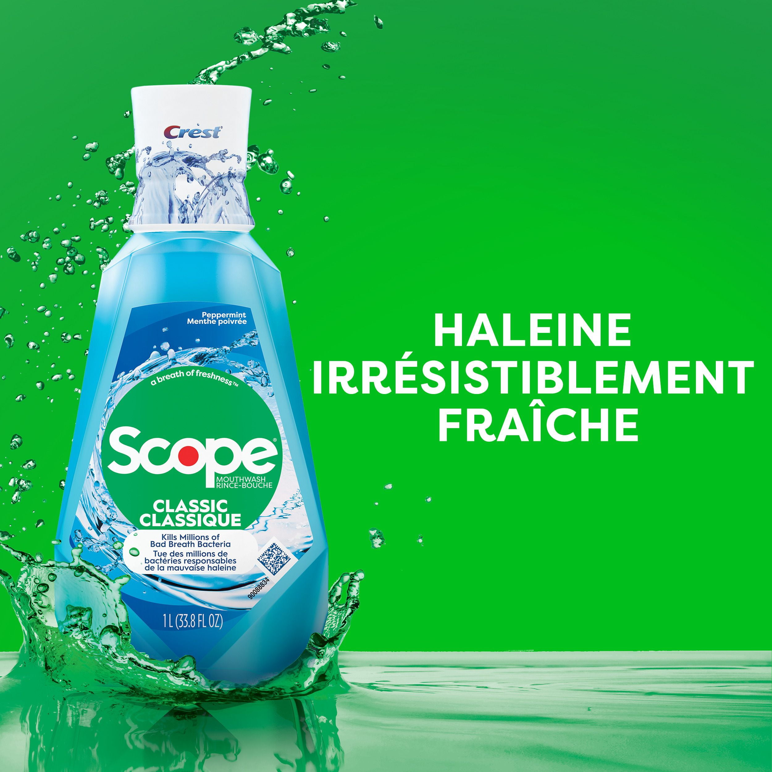 Crest Scope Rince-Bouche Classique, Menthe Poivrée